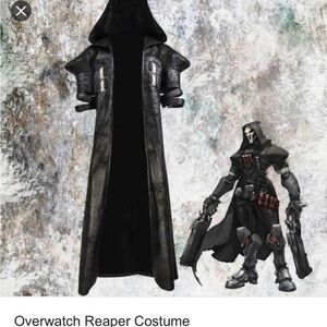 Overwatch Reaper cosplay leather costume